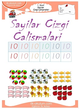 Çocuklar İçin Çizgi Çalışma Sayfaları 